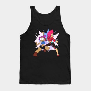 Enid and Red Action (OK K.O.) Tank Top